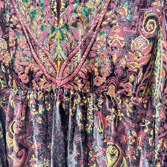 Free People Mirror Mirror Velvet Mini Dress Small - Picture 13 of 13